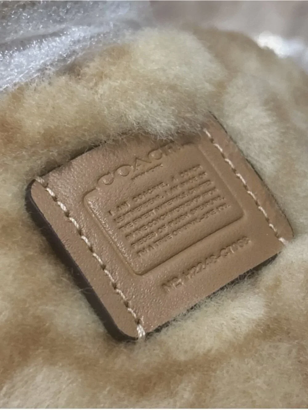 Coach Outlet Bear Collectible In Signature Shearling